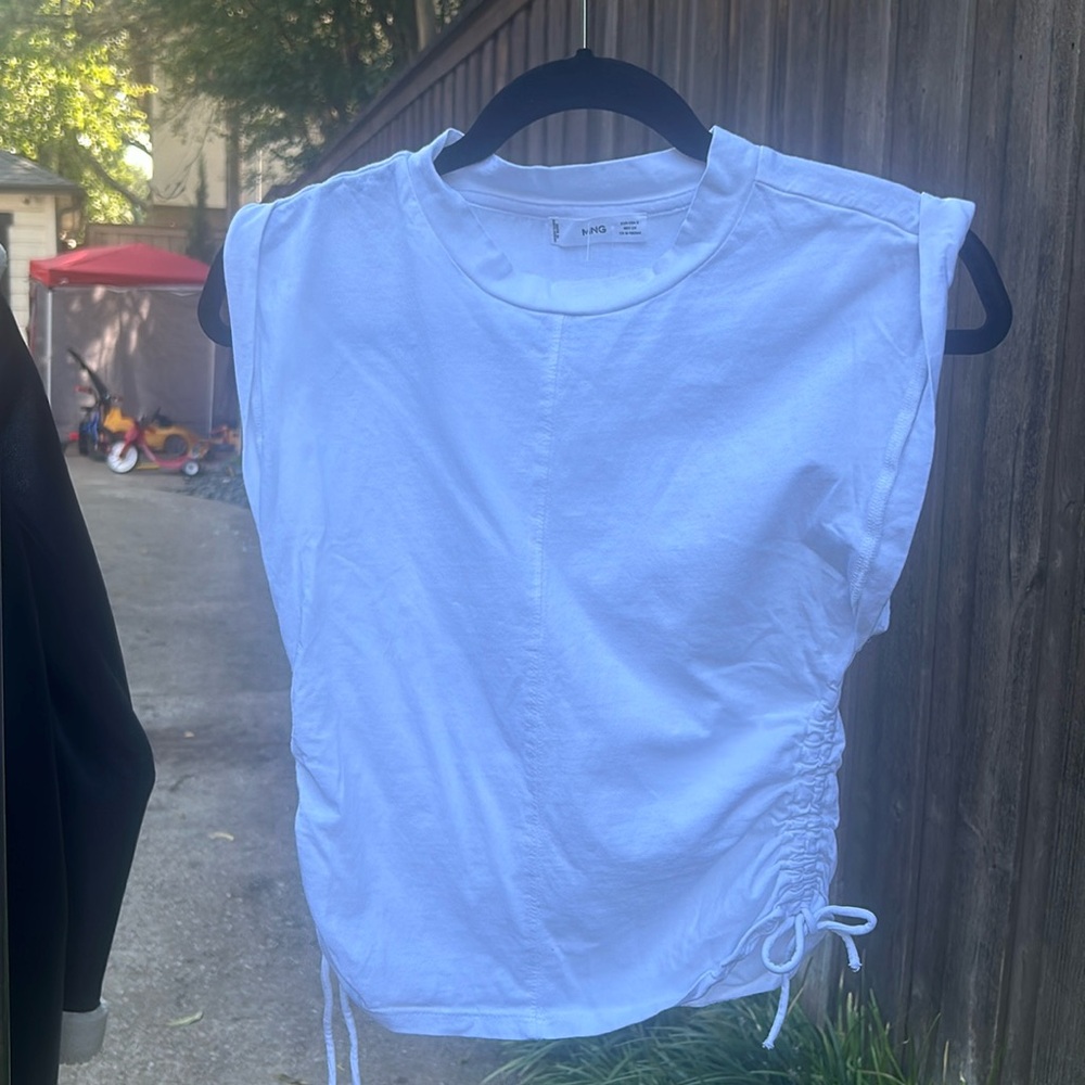 Mango white top. Size s